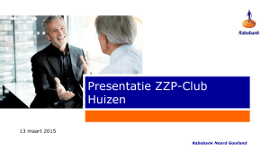 Presentatie ZZP-Club Huizen - zzp