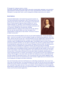 Baruch Spinoza Hoewel de Nederlanden in de
