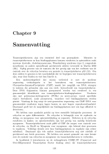 Chapter 9 Samenvatting