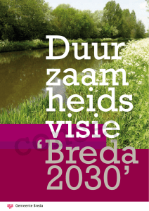 Duurzaamheidsvisie Breda 2030 - Natuur en Milieuvereniging