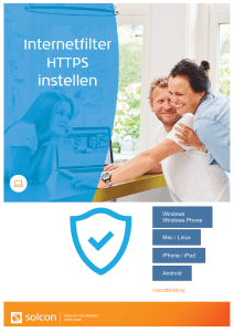 Handleiding Internetfilter HTTPS instellen