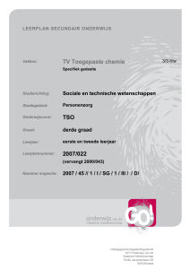 TV Toegepaste chemie TSO 2007/022 - GO! Pro