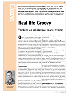 Real Life Groovy, Java Magazine april 2009