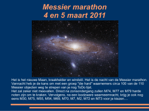 Wat is dat zo`n Messier marathon?