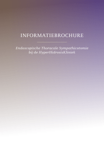 informatiebrochure - HyperHidrosisKliniek