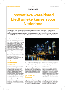 Innovatieve wereldstad biedt unieke kansen voor Nederland