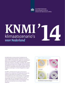 KNMI`14 klimaatscenario`s voor Nederland