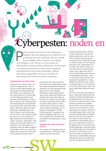 Cyberpesten: noden en initiatieven