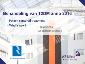 Behandeling van T2DM anno 2016