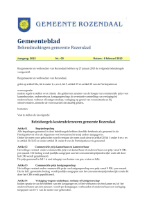 Gemeenteblad - gemeente Rozendaal