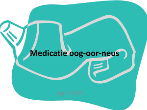 Medicatie oog-oor-neus