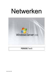 Windows 2008 server - Verslag Windows Server 2008 Domeinserver