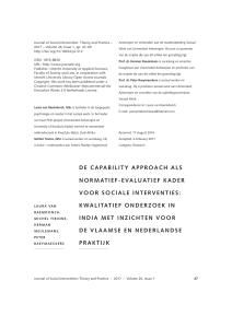 de capability approach als normatief