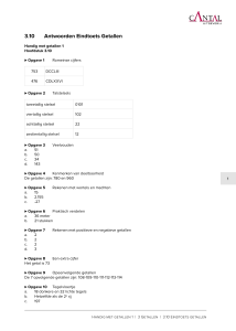 3.10 Antwoorden Eindtoets Getallen
