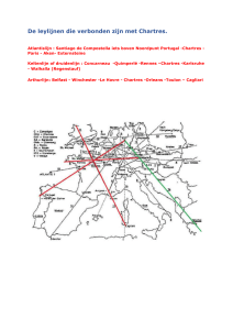De leylijnen die verbonden zijn met Chartres.