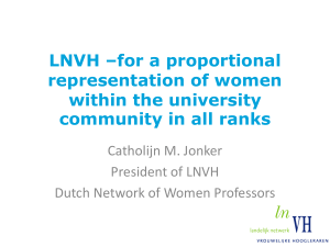 Dutch Network of Women Professors 3) LNVH Research highlighted