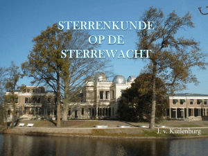 Sterrenkunde op de Sterrewacht - Nederlandse Vereniging voor