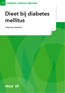 Dieet bij diabetes mellitus