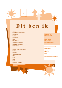 Portfolio 1 Dit ben ik