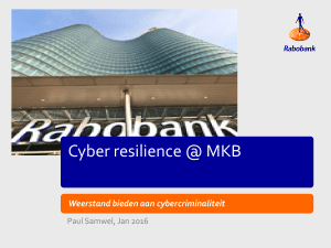 Cyberresilience @ MKB