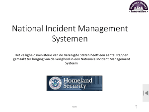 National Incident management System