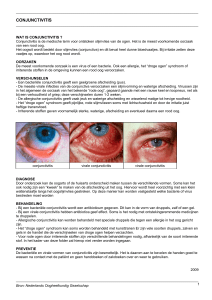 Conjunctivitis (oogontsteking) (patientenfolder)