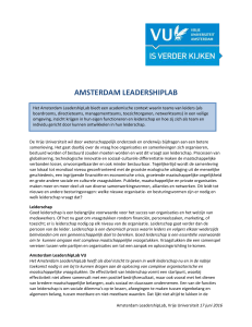 VU LeadershipLab - Prof. Mark van Vugt