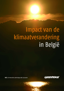 Impact van de klimaatverandering in België