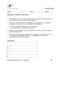 Extra oefeningen `afstanden in het heelal`