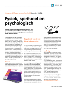 Fysiek, spiritueel en psychologisch