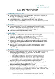 4. Annuleren cursus - Dental ​Summerschool