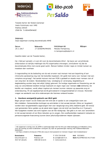 brief met aanbevelingen voor het verbeteren van de - KBO-PCOB