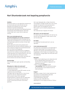 Hart Shuntonderzoek met bepaling pompfunctie