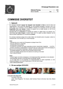 commissie Diversiteit - Chirojeugd Vlaanderen