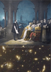 Galileo Galilei demonstreert zijn telescoop aan