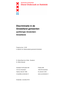 Discriminatie in de Amstelland gemeenten