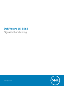 Dell Vostro 15-3568 Eigenaarshandleiding