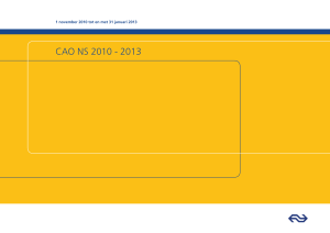 CAO NS 1 november 2010 tot en met 31 januari 2013