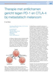 Therapie met antilichamen gericht tegen PD-1 en CTLA-4