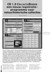 programma voor natuurhistorische collecties