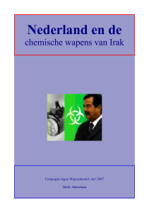 nederland en de chemische wapens van irak