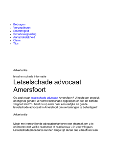 Letselschade advocaat Amersfoort? Adres advocaten!