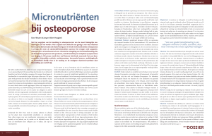Micronutriënten bij osteoporose