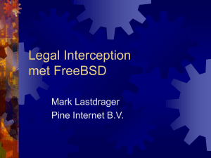 Legal Interception met FreeBSD