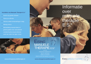 Informatie over manuele therapie ES