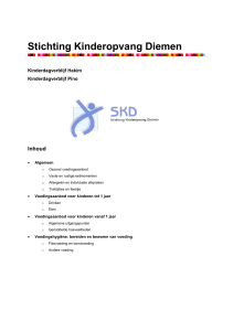Voedingsbeleid SKD 2015 - Stichting Kinderopvang Diemen