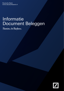 Informatie Document Beleggen