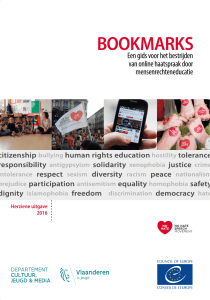bookmarks - No Hate Speech Movement