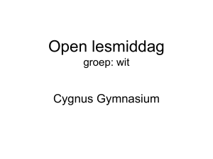 Inleiding Bestand - Cygnus Gymnasium