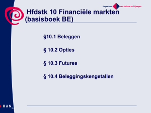 Hfdstk 10 Financiële markten (basisboek BE) §10.1